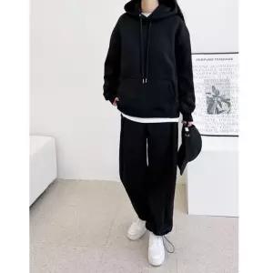 ONM 여자 후드티 스트링 와이드 팬츠 기모 트레이닝