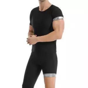 [라일리] Rly 남성 헬스 운동복 상하의 세트 검정 반팔 땀복