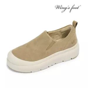 [롯데백화점]윙스풋 남성 LOON 천연소가죽 키높이 쿠션 슬립온 (W708118QC-M-EGR)