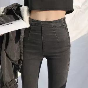 ONM G125926_옆지퍼 허리스판 팬츠 스키니진 청