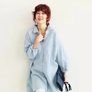 ONM 베이직 와이드 롱셔츠 데일리 여성 긴팔셔츠 루즈