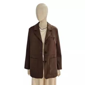 [롯데백화점]abfz 쓰리버튼 스웨이드 쟈켓 ADZ4HL01J