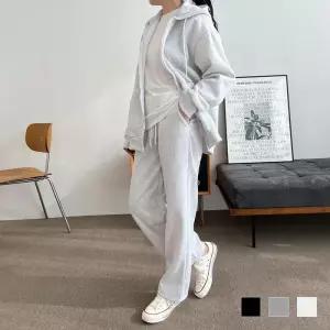 ONM 여성 바지 제니크 여자 기모위너 롱와이드 팬츠