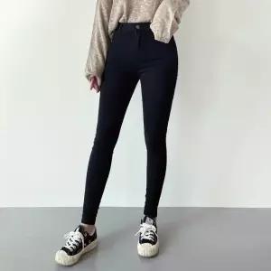 ONM 여성 청바지 반시아 기모 블랙 스키니 팬츠