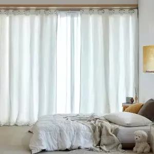 [모던하우스] 3도씨 피치스킨 바람막이 패딩커튼 아일렛형 150x240 아이보리 1P