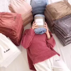 밍크수면바지 극세사수면잠옷 파자마 WI10-m4 보온 홈웨어