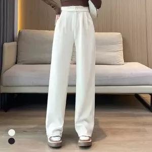 KARRA (77까지)스탠드핀턱기모하프밴딩팬츠_A5W0225