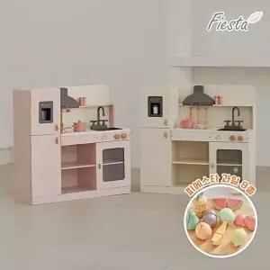 [피에스타] 우드 주방놀이 비스트로 + 과일 9종