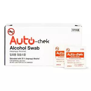 (100매) 오토첵 일회용 알콜스왑/소독/알콜솜/스왑/알콜/1회용/알코올/알코올솜/소독용/상처/에탄올/소독솜