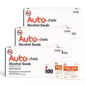 (300매) 오토첵 알콜스왑/소독/알콜솜/스왑/소독용/에탄올/소독솜/알콜/1회용/알코올/일회용/알코올솜/상처