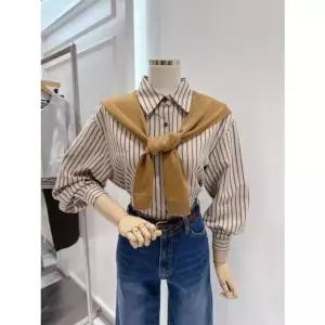 [갤러리아] [ab.f.z] 케이프 set 스트라이프 크롭 셔츠(ATA5HB31G)