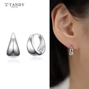[탠디][TANDY] 탠디 실버925 볼드 물방울 원터치 귀걸이 TDE306 실버