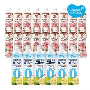 [동원] 보성홍차 복숭아 18개 +테이크얼라이브 제로톡 스위티자몽 400ml x 6개