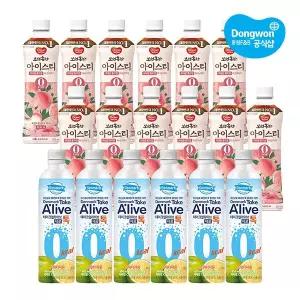 [동원] 보성홍차 복숭아 12개 +테이크얼라이브 제로톡 스위티자몽 400ml x 6개