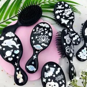 자개공예 나전칠기 만들기 키트 DIY 자개 스티커 미니 머리빗 - 옵션