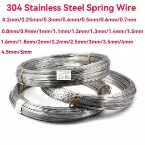 스텐강선 1M20M 304 스테인리스 스틸 스프링 와이어H59 황동 와이어 0.2mm5mm 하드 제작에 사용되는 탄성