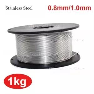 스텐강선 가스 304 스테인리스 스틸 와이어 코어 0.8mm1.0mm1.2mm 1kg 자가 보호 무가스 철 용접기