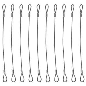 스텐강선 스테인레스 스틸 안전 케이블 와이어 은색 20cmx2mm 무대 조명 로프 내구성 분리 방지