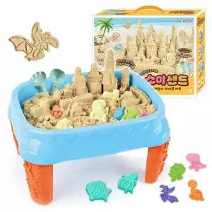 소이샌드 마르지 않는 실내 모래놀이 대형 테이블 세트 장난감 풍성한 구성 도구 42