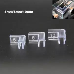 실리콘 투명 충돌 방지 어항 코너 보호대 접착제 보호 커버 수족관 액세서리 B4 5mm 8mm 10mm 4 개