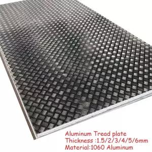 바닥철판 두께 1.523456mm 1060 알루미늄 트레드플레이트 체커 킥 트레드 플레이트 바 시트