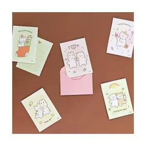 오첵 마음따뜻 귀여운 미니 편지지 세트