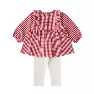 [밍크뮤](신세계 사우스시티)RD)스트로베리우븐체크상하복( 36113-610-03)