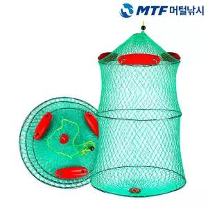 [아웃도어스/머털낚시]MTF 일화 와이어 3단 품질보증 부력망 살림망 45cm