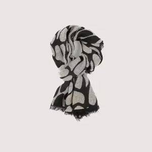 [본사직영] Made In Italy 애니멀 프린트 울 블렌드 머플러 F-SMUF59-BK