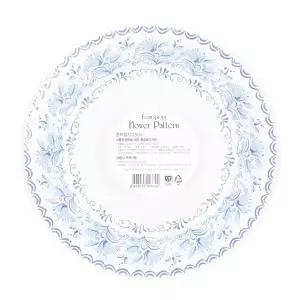 유럽피안 플라워패턴 종이접시 23cm
