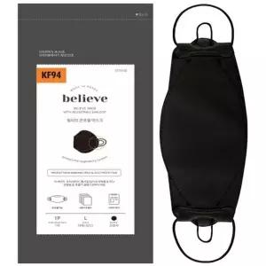 엠씨 황사·방역용마스크 빌리브(KF-94) 대형 끈조절 검정색 50EA