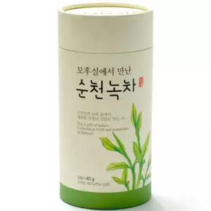 순천녹차 세작(40g) 후식 디저트 우려먹는 녹잎 녹차 식차 국내산