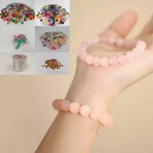 비즈공예 부자재 모음 구슬 팔찌 키링 우레탄실 유리