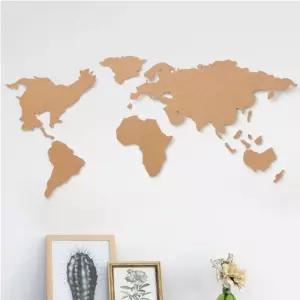피스 코르크 방거실 벽면 붙이는 입체 세계 여행 지도/벽지도/관광/만들기/대형/교육용