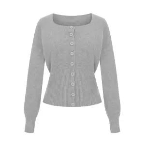 [페이지플린] 스퀘어넥버튼니트가디건_P6ACA003C