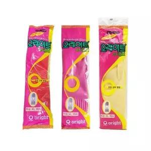 오라이트 036ZAW55 고무장갑 특대(XL) 아이/핑크/레드x10켤레