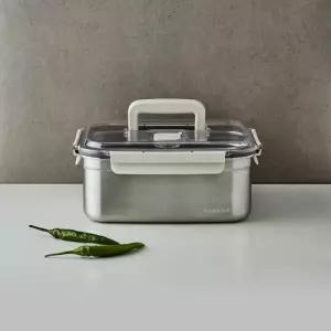 락앤락 스텐 숨쉬는 김치통 리뉴얼 직사각 밀폐용기 반찬통 5.3L 숨쉬는 스텐김치통