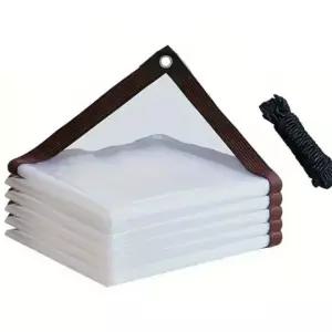 우레탄창 캠핑 하우스 방풍비닐 두꺼운 대형 창문 막 투명 방수천