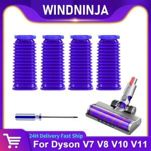 다이슨 V7 V8 V10 V11 진공청소기용 소프트 롤러 흡입 헤드 하부 덕트 호스, 소프트 롤러 블루 호스, 유연한 소프트 고무 튜브 부품
