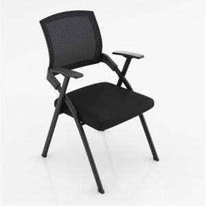 접이식 학교 학원 대학교 블랙 강의실 세미나 의자 일체형 책상 1인용 매쉬 메쉬 책걸상