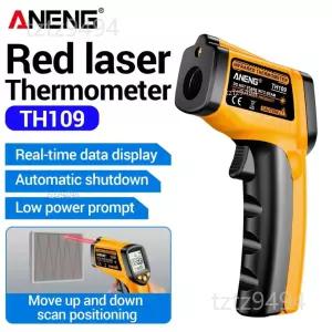  레이저 측정 디지털 비접촉식 테스터 디스플레이 50 400 ANENG 도구 온도계 습도계 TH109