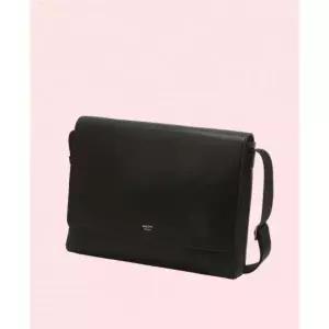 헤지스 액세서리 선물 남성 남자 맨즈가방 12.9인치 스마트패드 수납가능 블랙 로고배색 가죽 레더 크로스