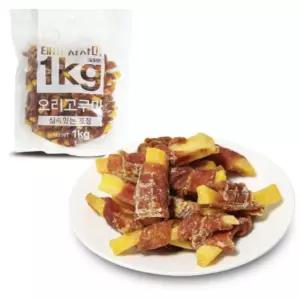 오리 사사미 1KG 오리 고구마 강아지사사미 애완견간식 개간식