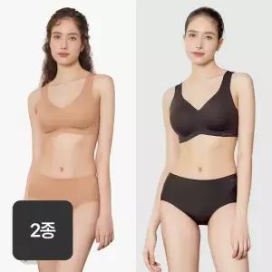 앤왁스 꿈의브라 웜히트 런닝형 2종 여성 심리스 브라 에디션컬러