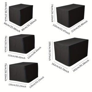 500 사이즈 야외 파티오 커버 정원 의자 싱글 발코니 보호용 커피 테이블 소파