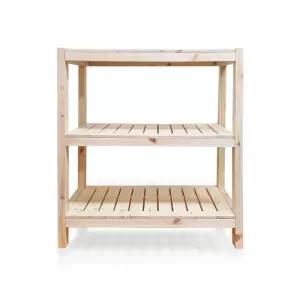 파인 우드렉 3단선반800 DIY 원목 모듈선반 정리선반