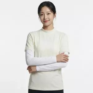 여성 냉감 쿨 반폴라 티셔츠 일체형 쿨토시 A26T213