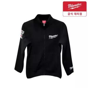 밀워키 집업 폴리스자켓 겨울용 색상 블랙 사이즈 100 후리스