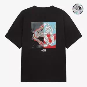 [노스페이스] [노스페이스 공식] NT7UR70A 남성 카라비너 반팔 티셔츠 BLACK