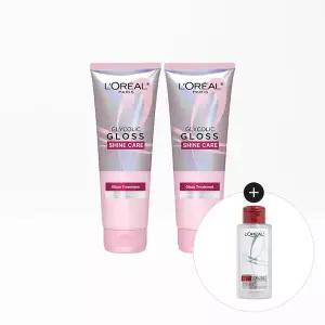 [로레알파리] 글라이콜릭 글로스 컨디셔닝 헤어팩 200ml 1+1+헤어제품100ml(랜덤)